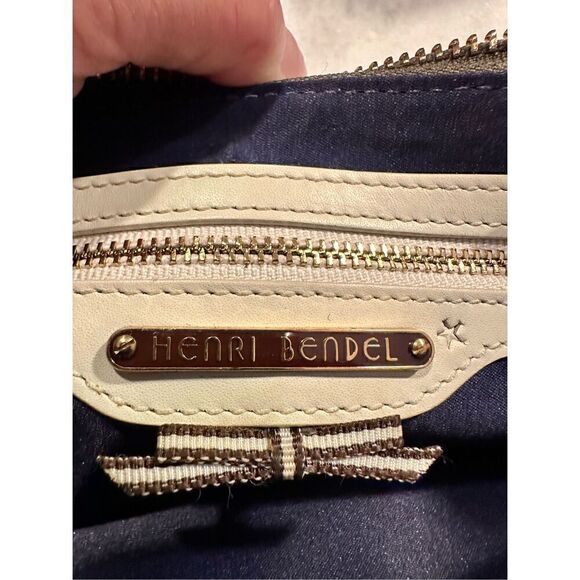 Vintage Henri Bendel Green Crocodile and Camel Leather Clutch with Gold Chain - Picture 3 of 3